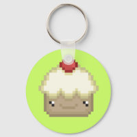 chaveiro de cupcake pixel
