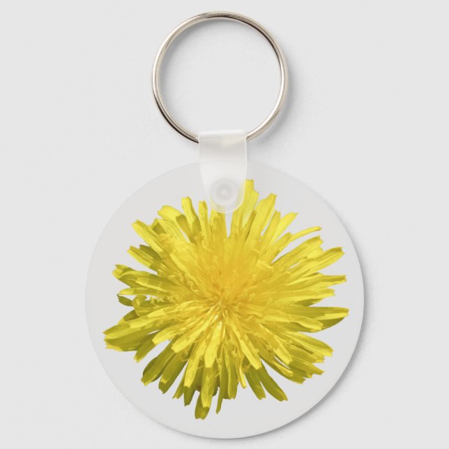 Chaveiro de Dandelion Amarelo (Frente)