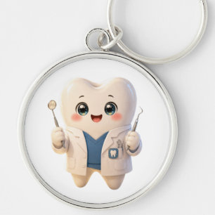 Chaveiro de Dentista com Dente Fofo Presentes Od