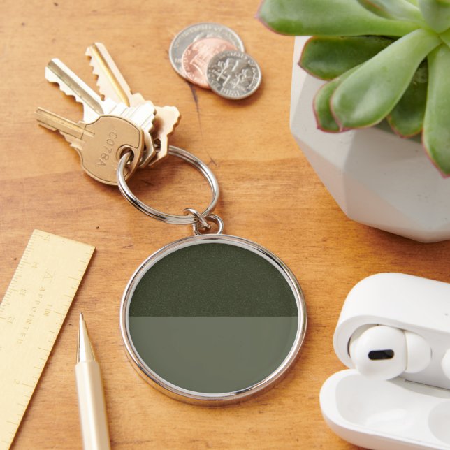 Chaveiro de Divisão Verde do Moss Personalizado (Mesa)