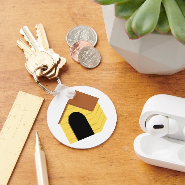 Chaveiro de Doghouse Amarelo (Criador carregado)