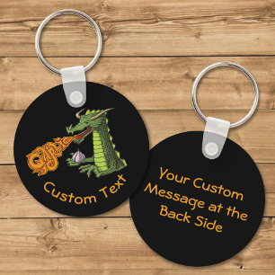 Chaveiro de dragão de alho