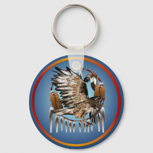 Chaveiro de Dreamcatcher do falcão do vôo