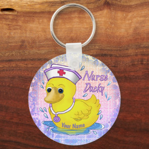 Chaveiro de Enfermeira Personalizada Ducky
