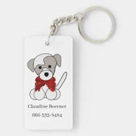 Chaveiro de envio ou desenho de fotos de puppy de