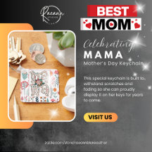 Chaveiro de especial de dia de as mães