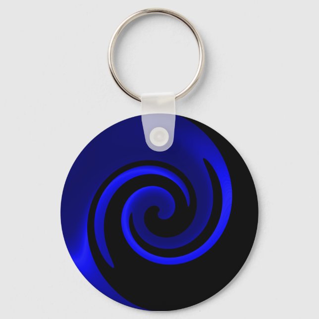Chaveiro de espiral azul (Frente)