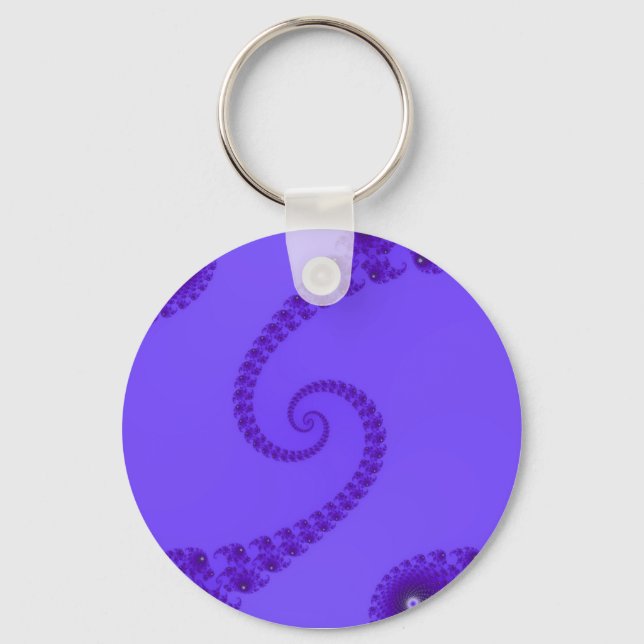 Chaveiro de espiral dupla roxa azul (Frente)