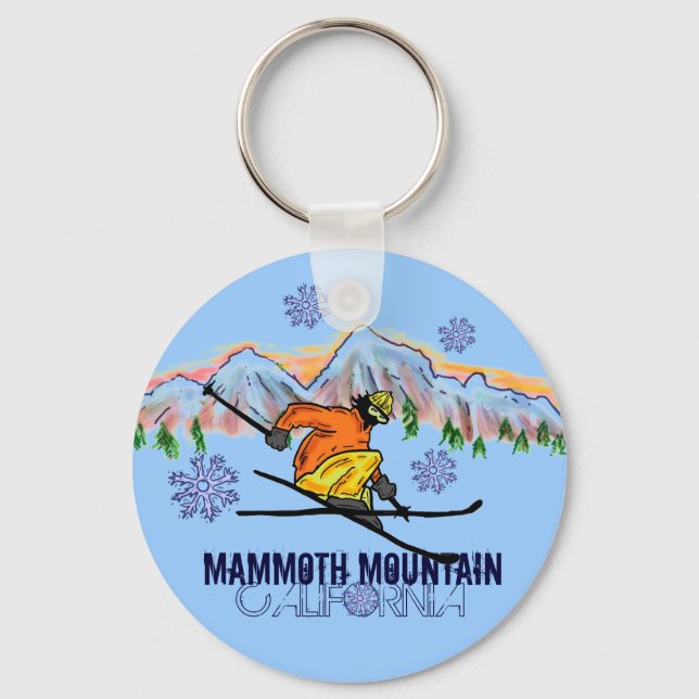 Chaveiro de esqui da Mammoth Mountain California (Frente)