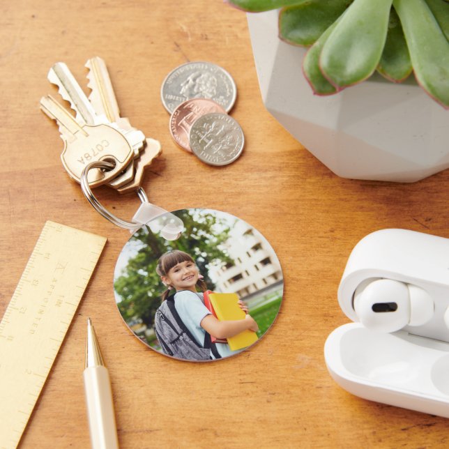 Chaveiro de estrela de nome de foto personalizado  (Mesa)