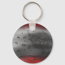 Chaveiro de Explosão de Aves Origami