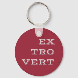 Chaveiro de Extrovertida da cinza