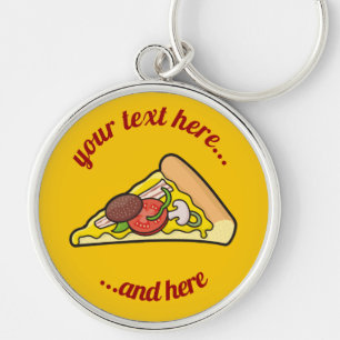 Chaveiro de Fatia de Pizza