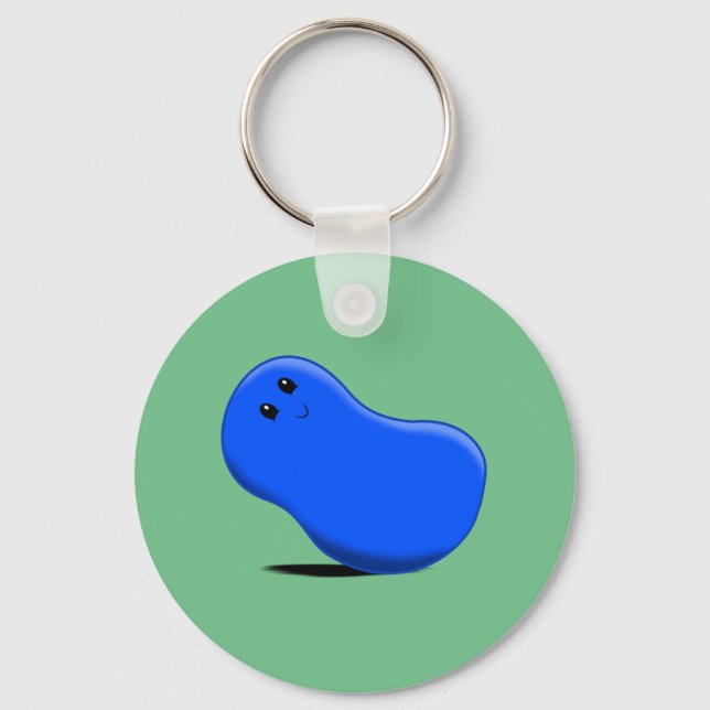 Chaveiro de feijão azul (Frente)