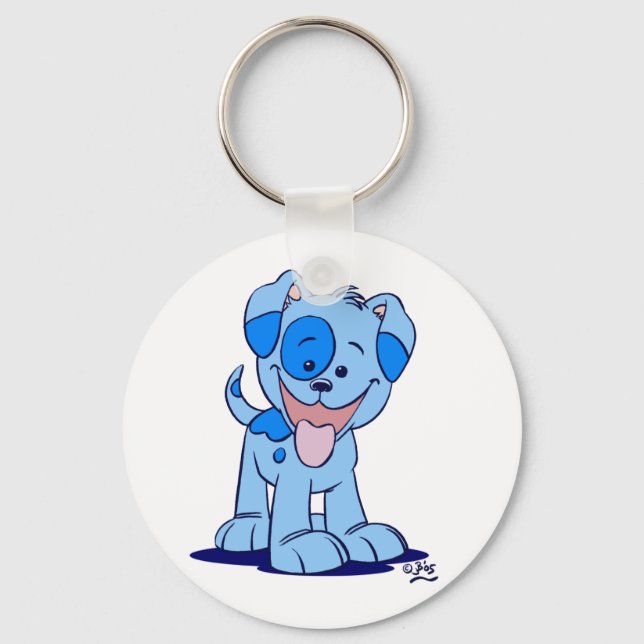 Chaveiro de filhote azul (Frente)
