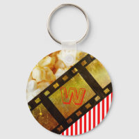 Chaveiro de filme de pipoca e rolo
