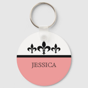 Chaveiro de Fleur De Lis, Swanky Rosa