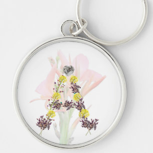Chaveiro de Flor Carta A