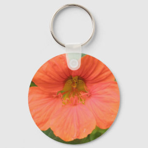 Chaveiro de Flor Nasturtium Laranja