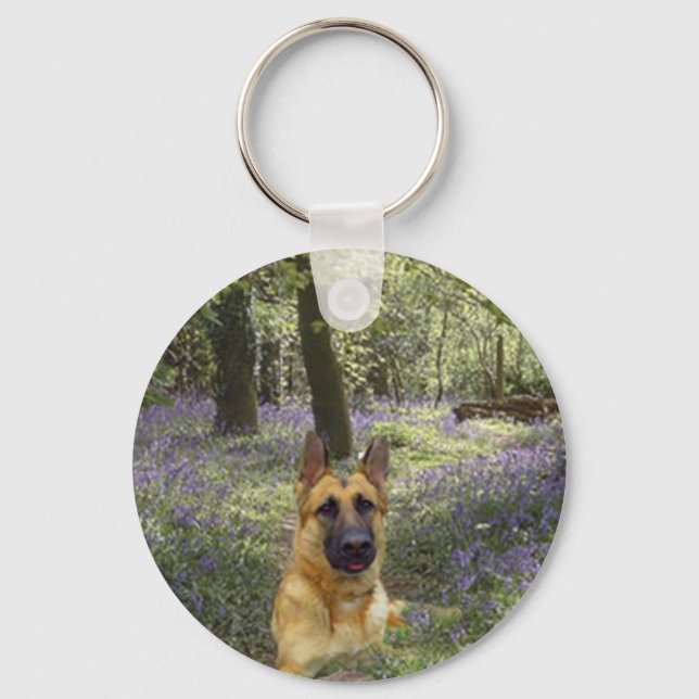 Chaveiro de floresta german shepherd (Frente)