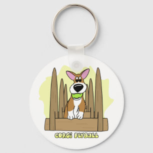 Chaveiro de Flyball do Corgi do Pembroke