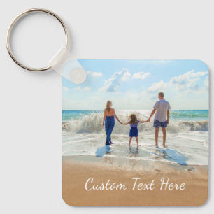 Chaveiro de Fotografia e Texto Personalizado com a