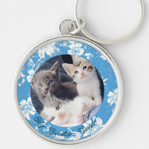 Chaveiro de Fotografia Personalizada de Gato de Pe