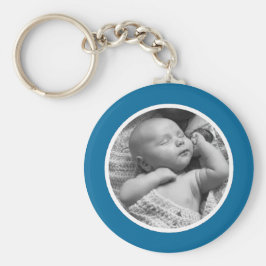 Chaveiro de Fotografias Azul e Branco
