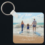 Chaveiro de Fotografias Personalizadas da Família,<br><div class="desc">Chaveiros de Texto e Foto Personalizadas - Único seu próprio Design - Família Personalizada / Amigos ou Presente de Teclado Pessoal - Adicionar seu Texto e Foto - Redimensionar e mover ou remover / adicionar elementos - Imegir / texto com a ferramenta Personalização! Escolha fonte / tamanho / cor! Boa...</div>