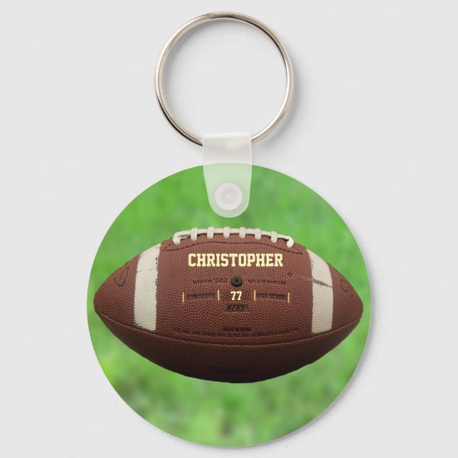 Chaveiro De Futebol Americano Ou De Rugby Ball (Frente)