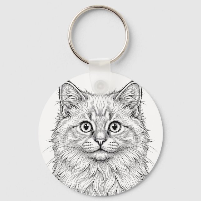 Chaveiro de Gatinho Birmanês (Frente)
