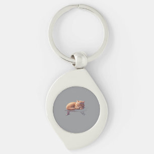 Chaveiro de Gatinho Gengibre Presente Fofo