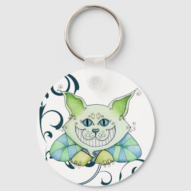 Chaveiro de Gato de Cheshire (Frente)