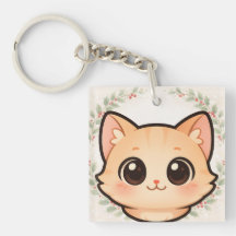 Chaveiro de Gato Fofo Kawaii