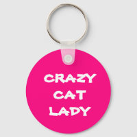 Chaveiro de Gato Louco Rosa