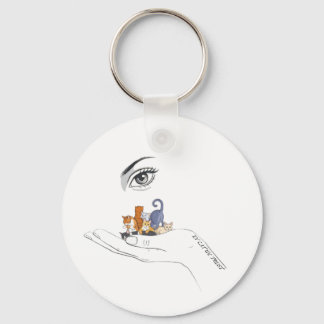 Chaveiro de gato minimalista