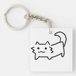 Chaveiro de gato simples e bonito