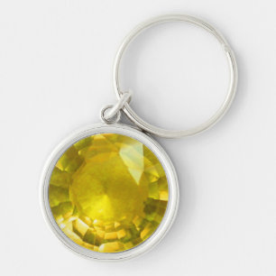 Chaveiro de Gemstone Amarelo