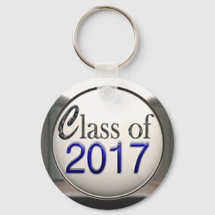 Chaveiro De Graduação 2017, De Silver E Azul