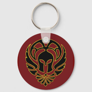Chaveiro de Guerreiro Grego - Espartano Vermelho