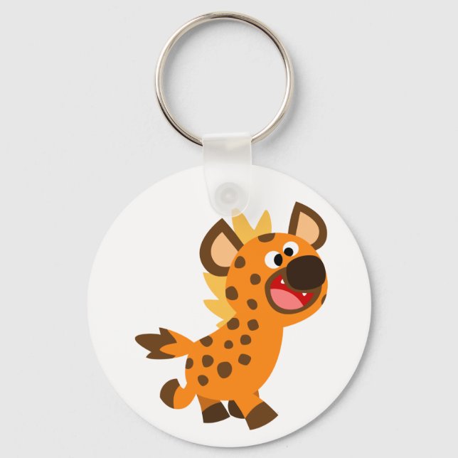 Chaveiro de Hiena de Desenho Animado Fofo (Frente)