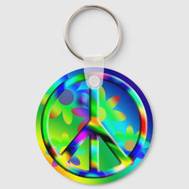 Chaveiro de Hippie do Poder do Flor de Sinal de Pa