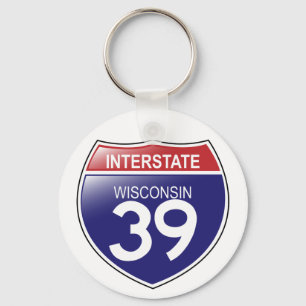 Chaveiro de I-39 Wisconsin