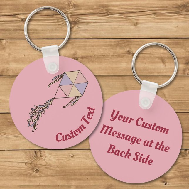 Chaveiro de Ícone de Pipa Rosa (Criador carregado)