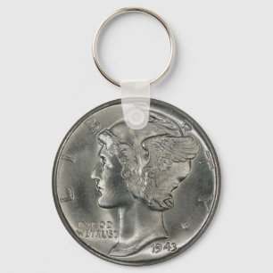 Chaveiro de imagem de Mercury Head Dime