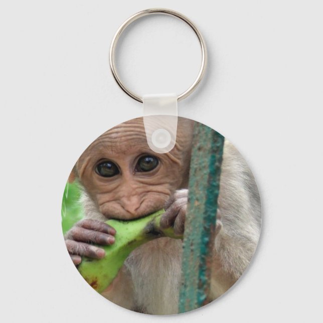 Chaveiro de Imagem Macaco Engraçado (Frente)