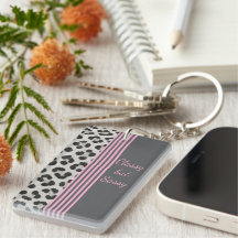 Chaveiro de Impressão Leopard Clássica, mas Sassy