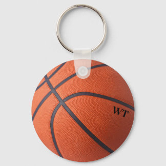 Chaveiro de iniciais personalizadas de basquete