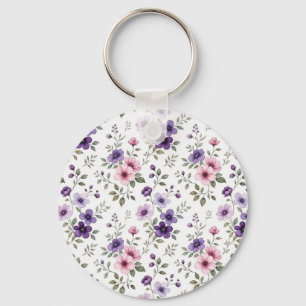 Chaveiro de Jardim de Flores Silvestres Vibrante