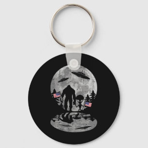 Chaveiro De Julho, Alien Ufo Funny Patriotic Women Ki
